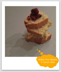 Gluten free Banana & Lemon cake 2